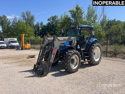 2007 New Holland TS100A Tracteur Agricole 4x4 4WD Tractor (Inoperable)