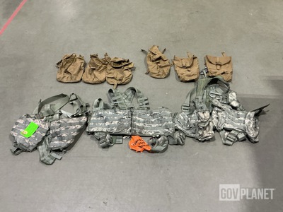 (40) USMC Sustainment Pouches, (78) USMC Hydration Pouches & Assorted Items