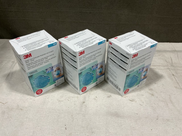 (96) Boxes of 3M N95 1860S Surgical Masks (96) Boxes of 3M N95 1860S Surgical Masks