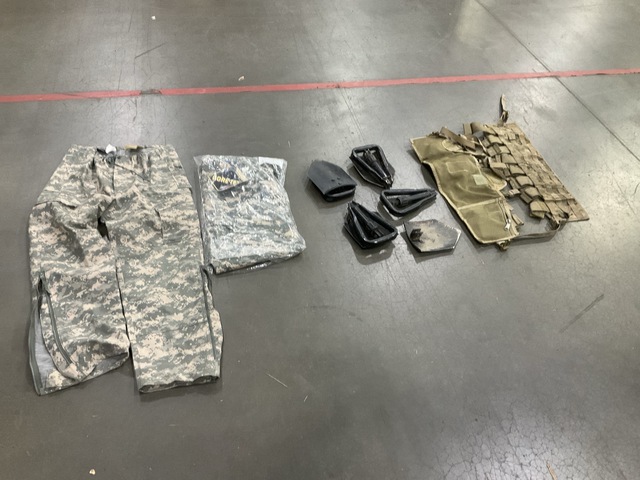 (18) Entrenching Tools, (24) Tactical Assault Panels & Assorted Items