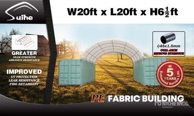 2026 Suihe C2020-300gPE 20 ft x 20 ft Storage Canopy (Unused)