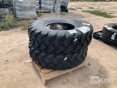 (2) Michelin 14.00R24 Tires
