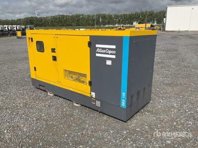 2023 Atlas Copco QES125 125 kVA Skid-Mounted Generator Set (Inoperable)