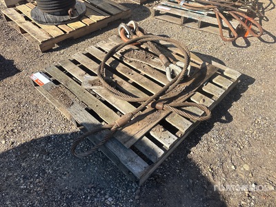 Quantity of (2) Cable Sling Rigging
