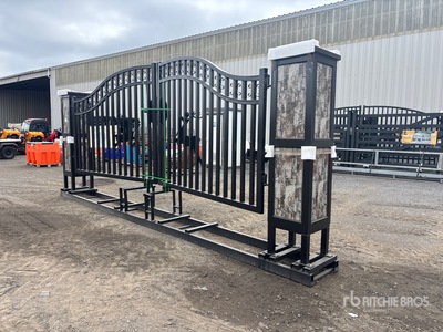 2026 Suihe NFG-20FGP-E02 20 ft Wrought Iron Bi-Parting Driveway Gate (Unused)