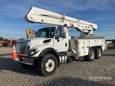 2017 Altec AA55E 56 ft on 2018 International 7500 6x4 Cable Placer Podnośnik Koszowy