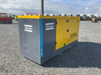 2023 Atlas Copco QES125 125 kVA Skid-Mounted 発電機セット (250-749 kw/310-950 kva)