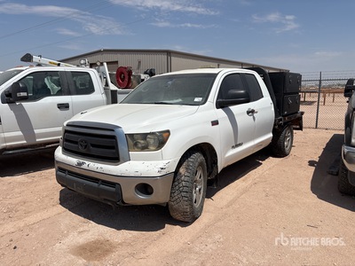 2012 Toyota Tundra 4x4 Crew Cab Flatbed Truck (Inoperable)