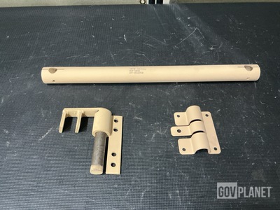 (143) Vehicular Brackets, (4) Door Latches, (12) Mount Tubes & Assorted Items