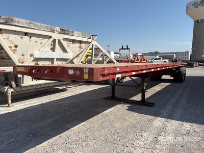 1980 Hobbs 40 ft T/A Flatbed Trailer