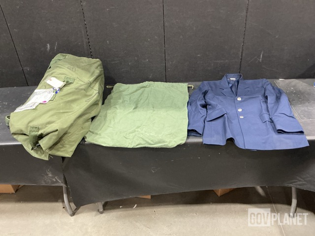 (113) Duffel Bags, (27) Barracks Bags, (15) Men's Coats & Assorted Items