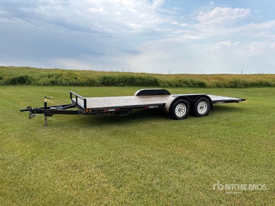 2010 Double A 20 ft T/A Tilt Deck Equipment Trailer