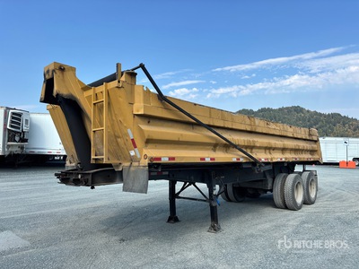 1998 Ames 28 ft T/A End Dump Trailer