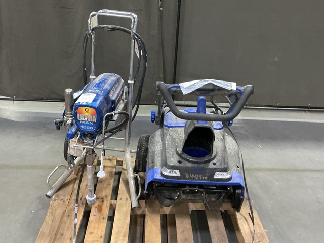 (1) Electric Airless Sprayer & (1) Battery Operated Snow Blower (1) Electric Airless Sprayer & (1) Battery Operated Snow Blower