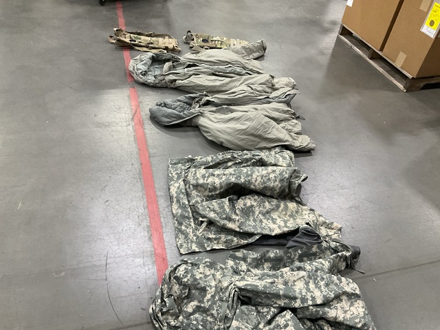 (18) Wet Weather Jackets, (14) Extreme Cold Weather Parkas & Assorted Items
