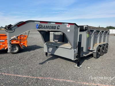 2022 Diamond C LPT307 14X 14 ft Tri/A Gooseneck Dump Utility Trailer