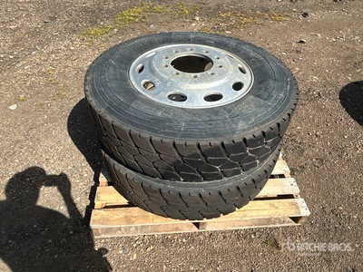 Quantity of (2) Michelin 11R24.5 Tires