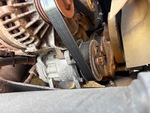 Engine with A/C Compressor