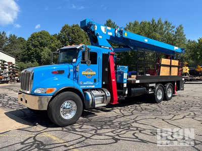 2017 Terex BT4792 47000 lb Straight Boom on 2018 Peterbilt 348 6x4 شاحنة رافعة