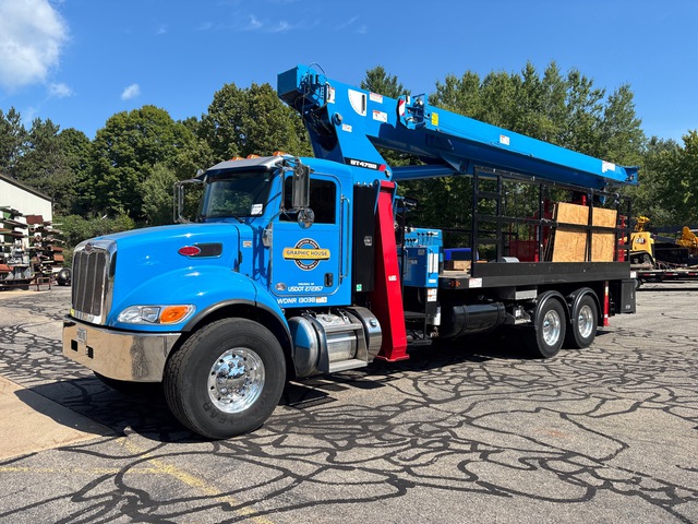 2017 Terex BT4792 47000 lb Straight Boom on 2018 Peterbilt 348 6x4 Boom Truck