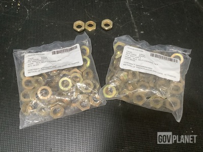 (500) NAS MS21245L9 Hexagon Self-Locking Nuts