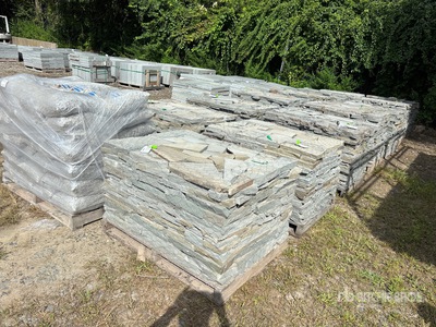 Quantity of (14) Pallets of Irregular Patio Stone & Bagged Stone Stone (Unused)
