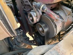 Engine with A/C Compressor