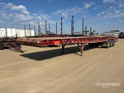 1997 Arrow 50 ton 50 ft Tri/A Flatbed Oilfield Trailer