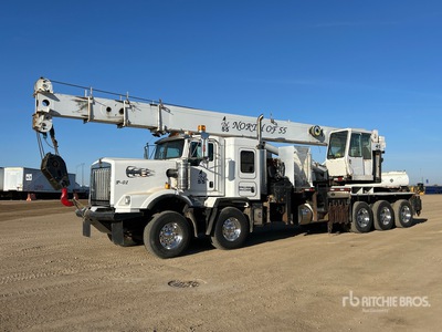 Manitex 4596T 45 ton Straight Boom on 2012 Kenworth C500 Wide Hood 10x6 Twin-Steer Sleeper mobiele kraan