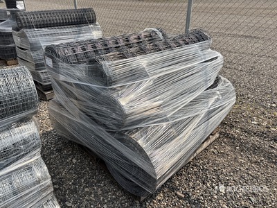 Quantity of (10) x 5 ft Galvanized Livestock Fencing