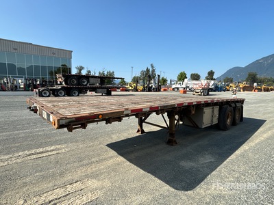 2009 Thruway 28 ft Super B-Train Pup Flatbed Trailer