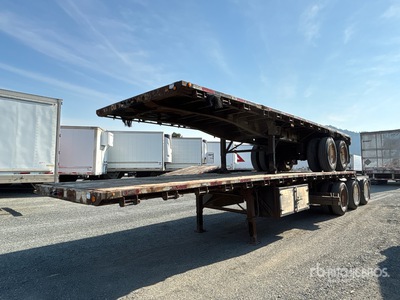 2007 Doepker 32 ft Super B-Train Lead Flatbed Trailer