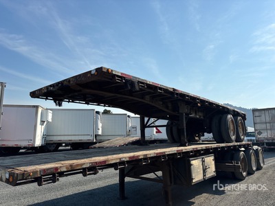 2004 Load King 28 ft Super B-Train Pup Flatbed Trailer