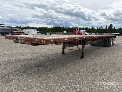 2015 Lode King 53 ft Tri/A Flatbed Trailer