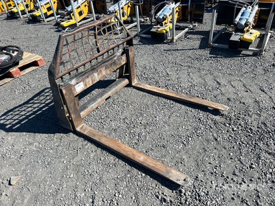 Cat 47 in Skid Steer Forks