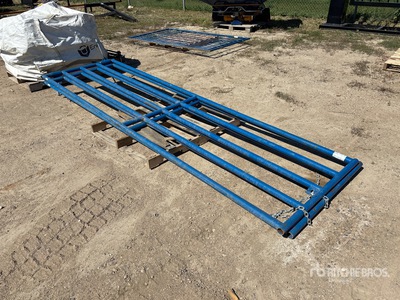 Quantity of (2) Zubot 12 ft x 3 ft 6 in Steel Livestock Gate