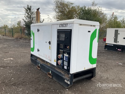 2017 Harrington HRD100 100 kVA Skid-Mounted Groupe électrogène
