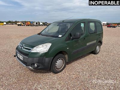 2012 Citroen Berlingo Motricité Renforcée Vehicule Utilitaire Cargo Van (Inoperable)