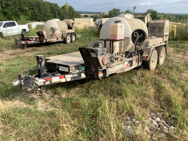 2007 Portable Concrete Mixer on Felling Trailer