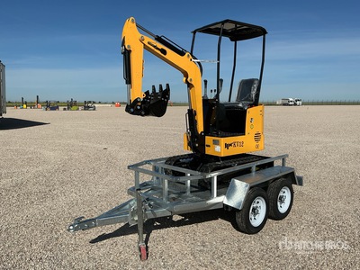 2025 JPC KV12 With T/A Trailer Mini Excavator (Unused)
