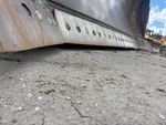 Chassis with Condición del lado cortante de la cuchilla