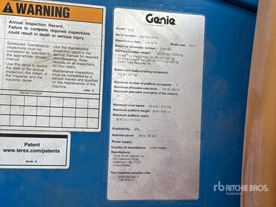 2014 Genie S-65 4WD Diesel Nacelle téléscopique