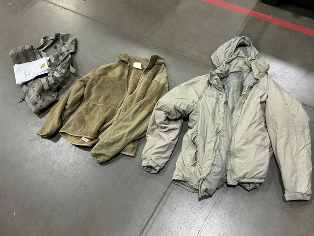 (21) Cold Weather Jackets, (11) Cold Weather Parkas & Assorted Items