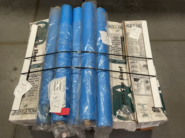 (5) Rolls of Mule-Hide SBS Cap Sheets & (5) Rolls of Mesh Material
