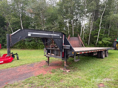 30 ft T/A Gooseneck Hydraulic Tail Trailer