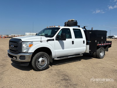2016 Ford F-350 XL 4x4 Crew Cab Flatbed Truck