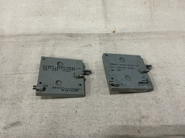 (2) Tyco Electronics 2020-5233-00 Isolators