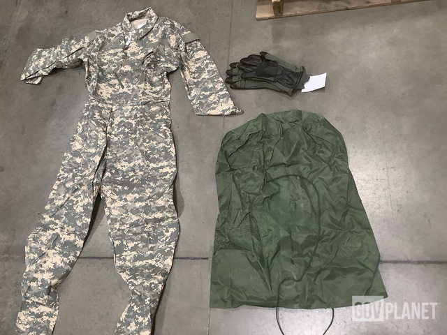 (31) Clothing Bags, (14) Pairs of Mechanics Coveralls & Assorted Items