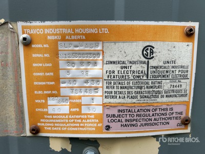 1998 Travco 60 ft x 12 ft 2 Person Skid-Mounted Washcar