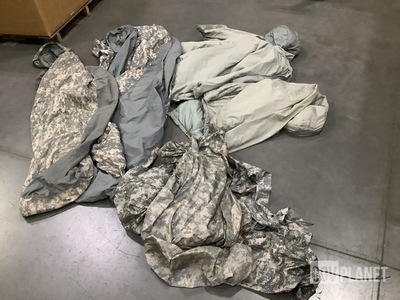 (21) Bivy Covers, (12) Extreme Cold Parkas, (24) Duffel Bags & Assorted Items